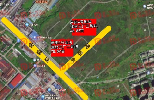 合肥发布首批次供地清单,共计42宗3615亩