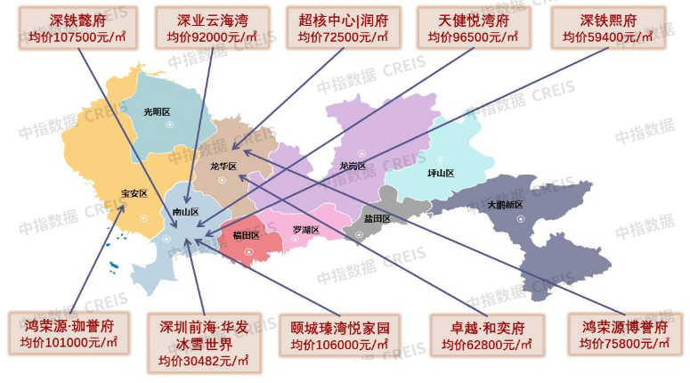 大湾区2023年深圳房地产项目销售top10