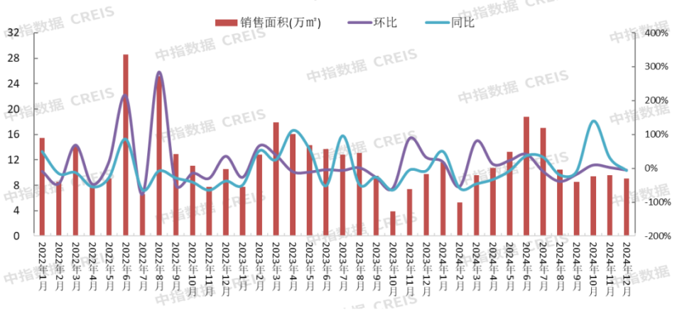 2024年1-12月保定房地产企业销售业绩TOP10